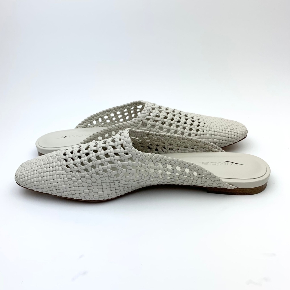 VINCE  Barrett Handwoven Leather Mule sz 6.5 - Picture 8 of 12